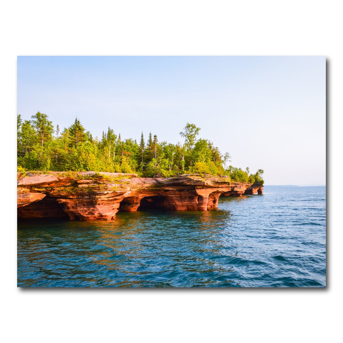 AUTO-MOCKUP WHITE | Sea Caves Apostle Islands | 1 Piece | Gallery Wrap Canvas | group=4x3