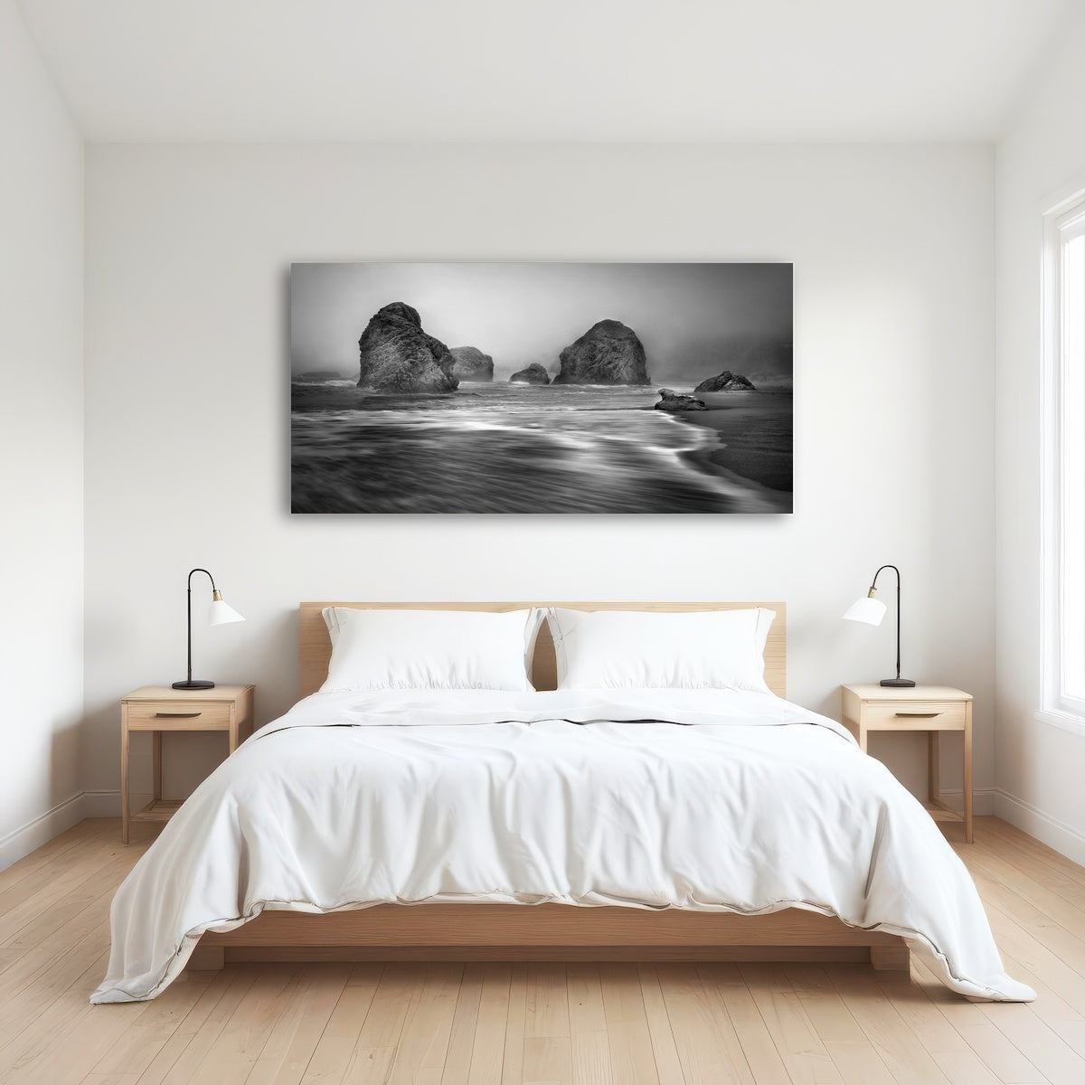 AUTO-MOCKUP ROOM | Sea Stacks - Foggy Oregon Coast