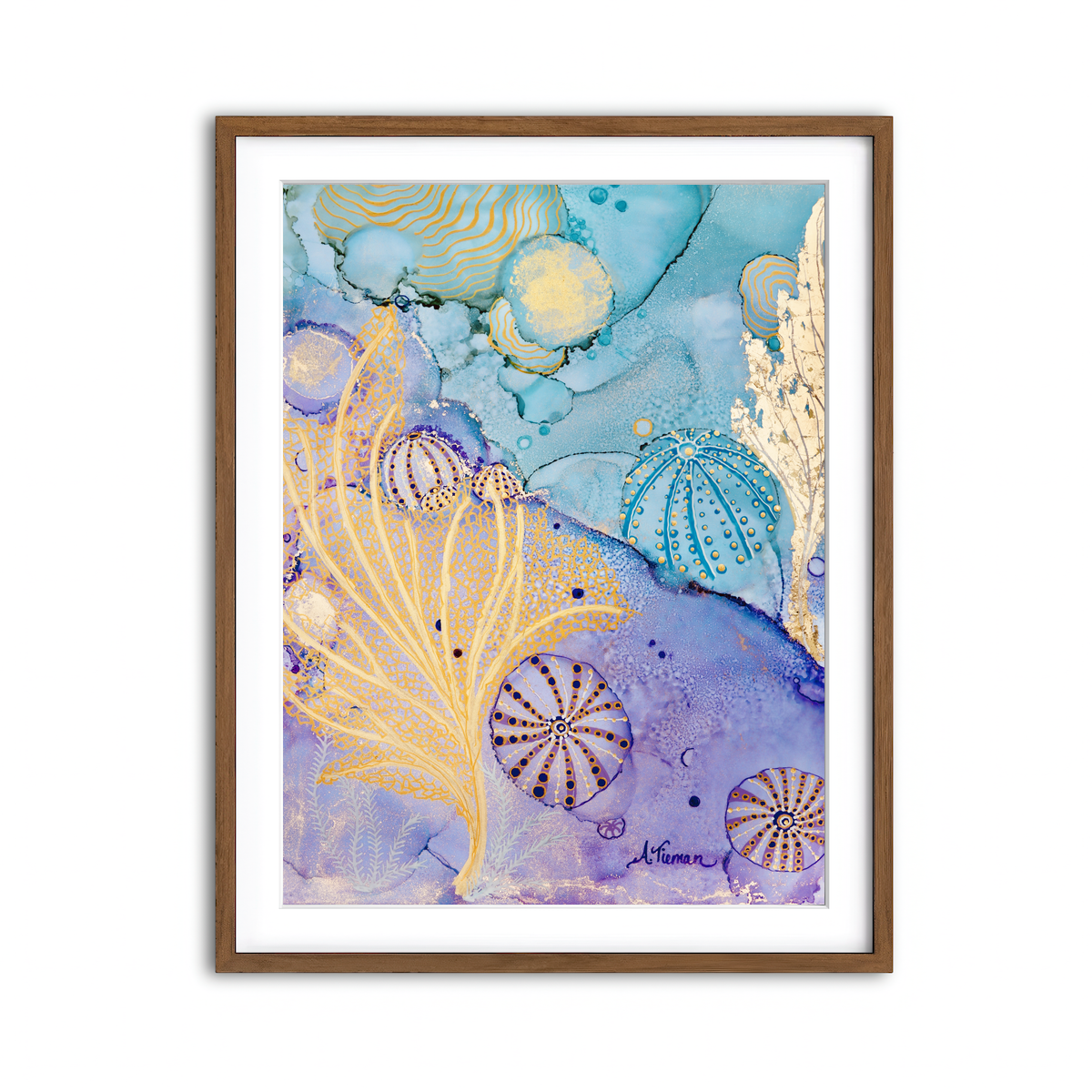 Framed Print 3x4 Walnut