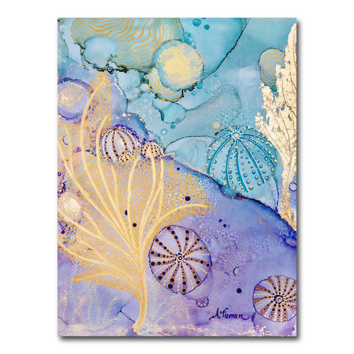 AUTO-MOCKUP WHITE | Sea Urchin Hideaway | 1 Piece | Gallery Wrap Canvas | group=3x4