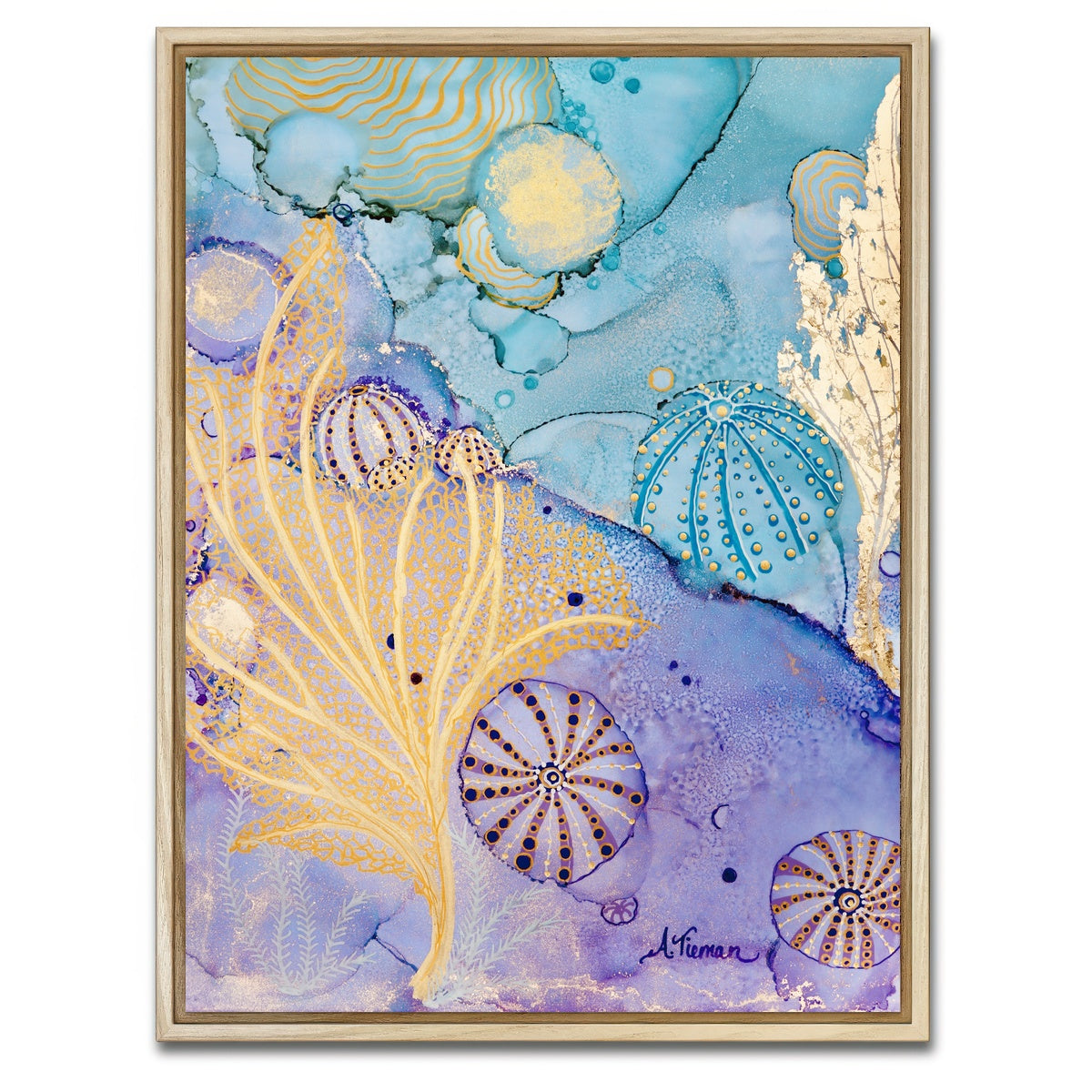AUTO-MOCKUP WHITE | Sea Urchin Hideaway | 1 Piece | Natural Framed Canvas | group=3x4