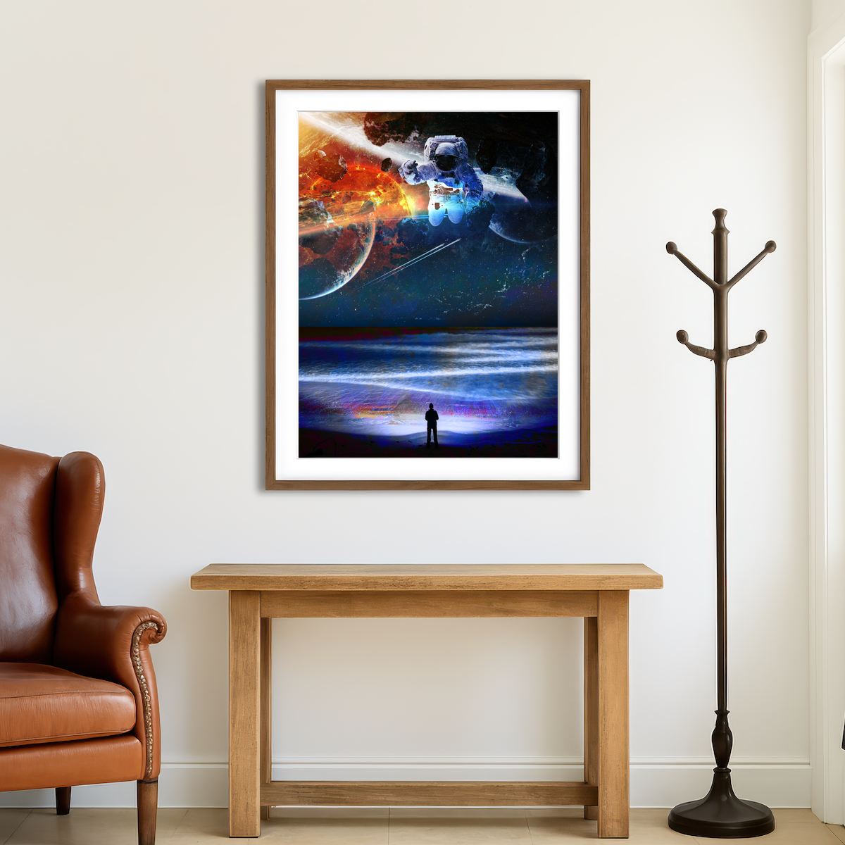 AUTO-MOCKUP ROOM | Sea and Space Wall Art