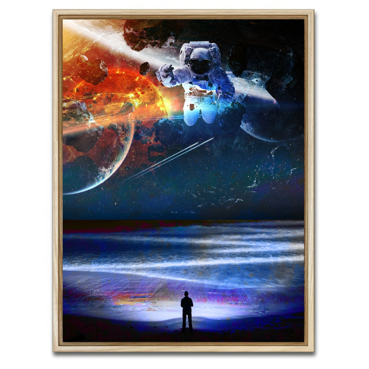 AUTO-MOCKUP WHITE | Sea and Space | 1 Piece | Natural Framed Canvas | group=3x4