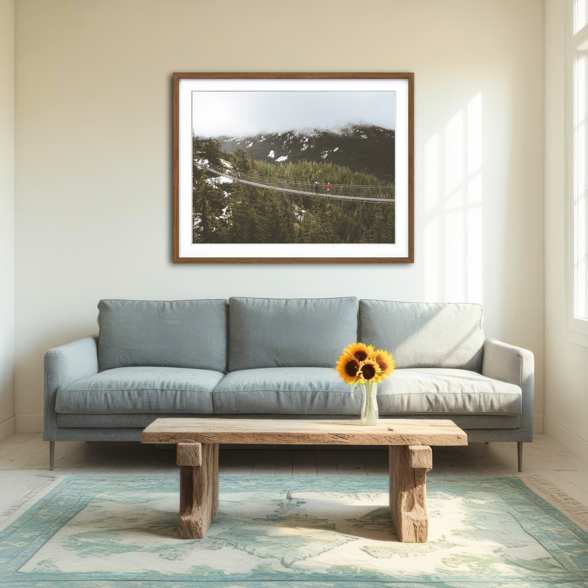 AUTO-MOCKUP ROOM | Sea to Sky Suspension Bridge Canada Wall Art