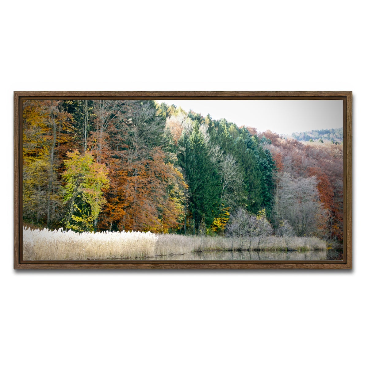 AUTO-MOCKUP WHITE | Seasons | 1 Piece | Walnut Framed Canvas | group=2x1