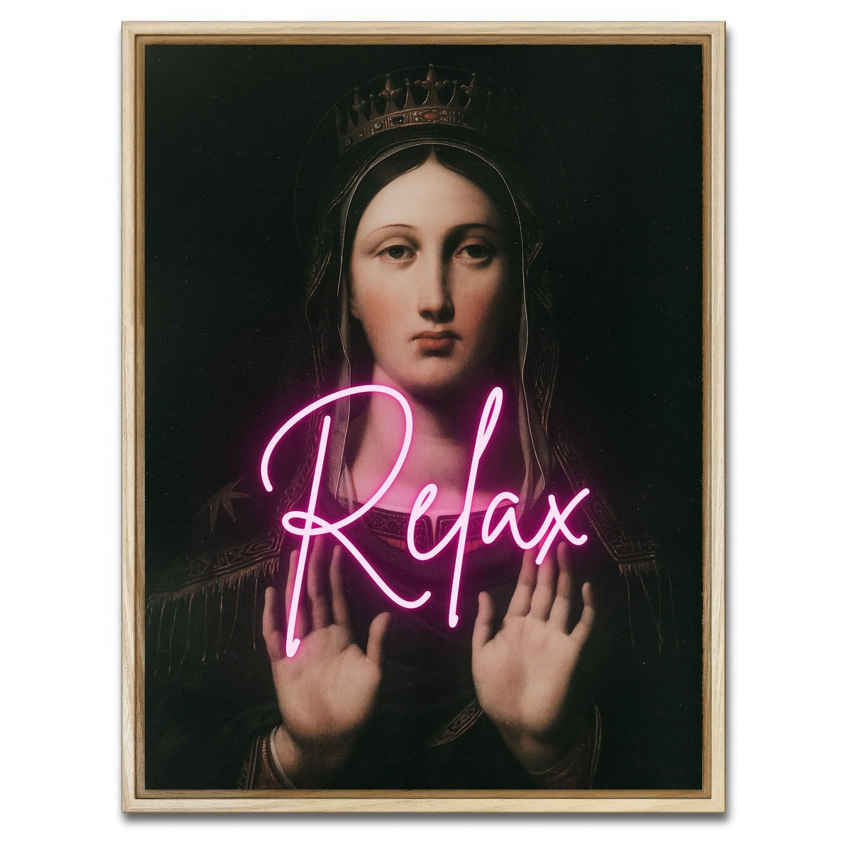 AUTO-MOCKUP WHITE | Seat Back, Relax and Enjoy The View | 1 Piece | Natural Framed Canvas | group=3x4