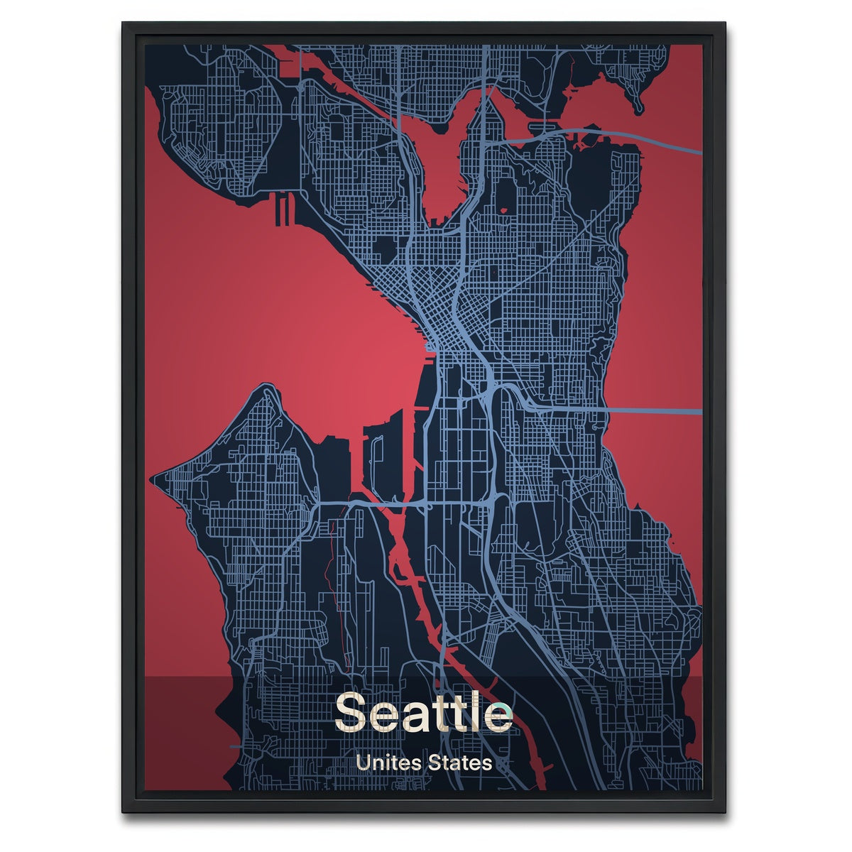 AUTO-MOCKUP WHITE | Seattle | 1 Piece | Black Framed Canvas | group=3x4