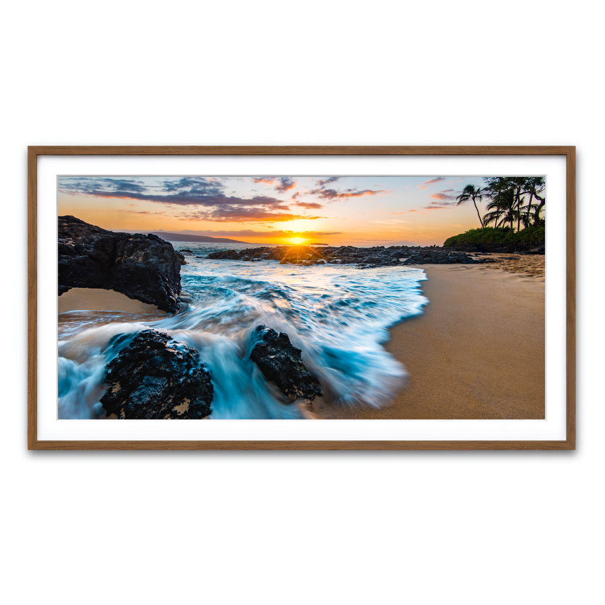 Framed Print 2x1 Walnut