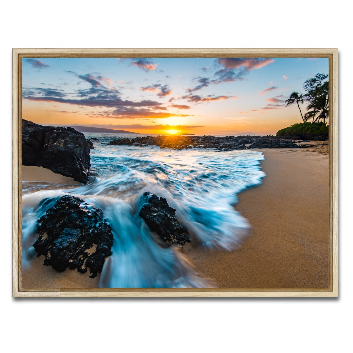 AUTO-MOCKUP WHITE | Secret Beach | 1 Piece | Natural Framed Canvas | group=4x3