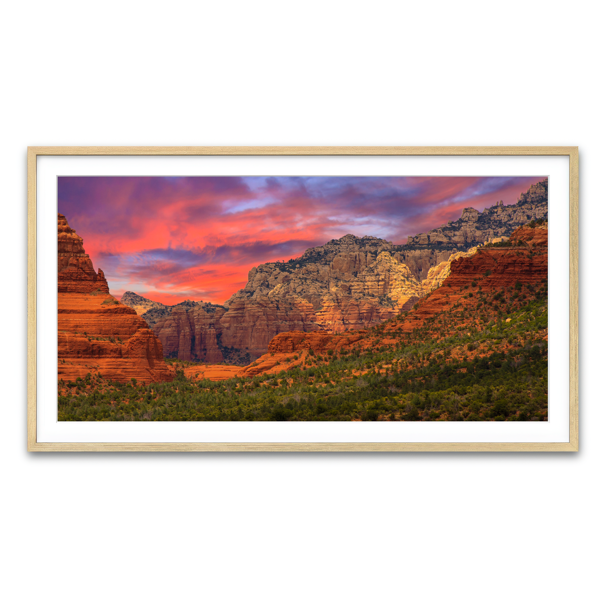Framed Print 2x1 Natural