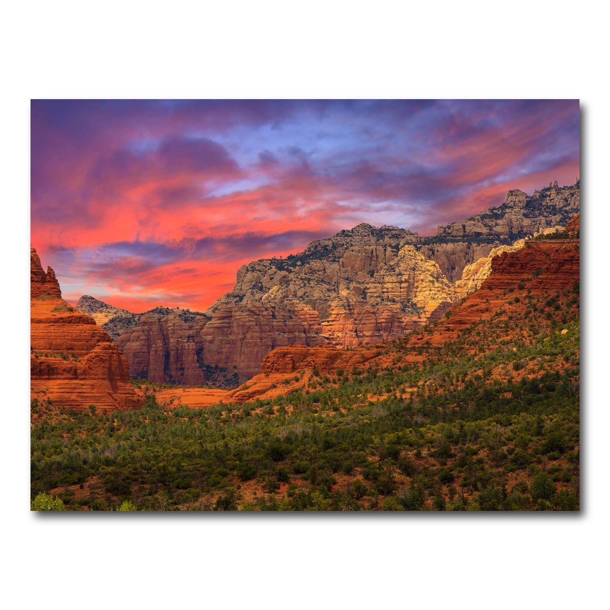 AUTO-MOCKUP WHITE | Sedona Sunset | 1 Piece | Gallery Wrap Canvas | group=4x3