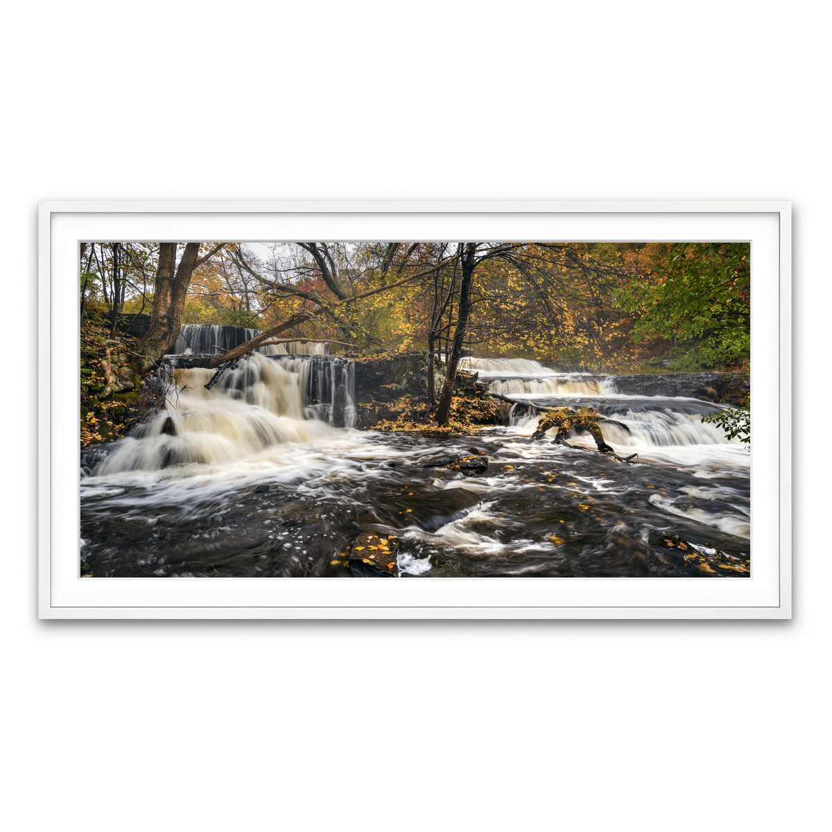 Framed Print 2x1 White