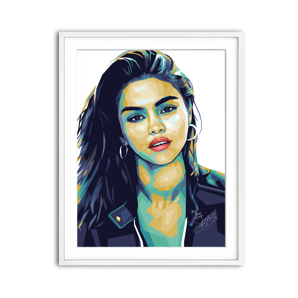 Framed Print 3x4 White