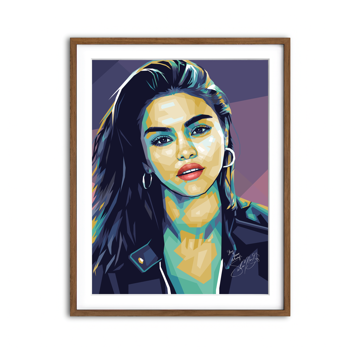 Framed Print 3x4 Walnut