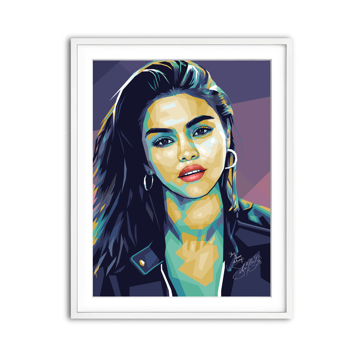 Framed Print 3x4 White