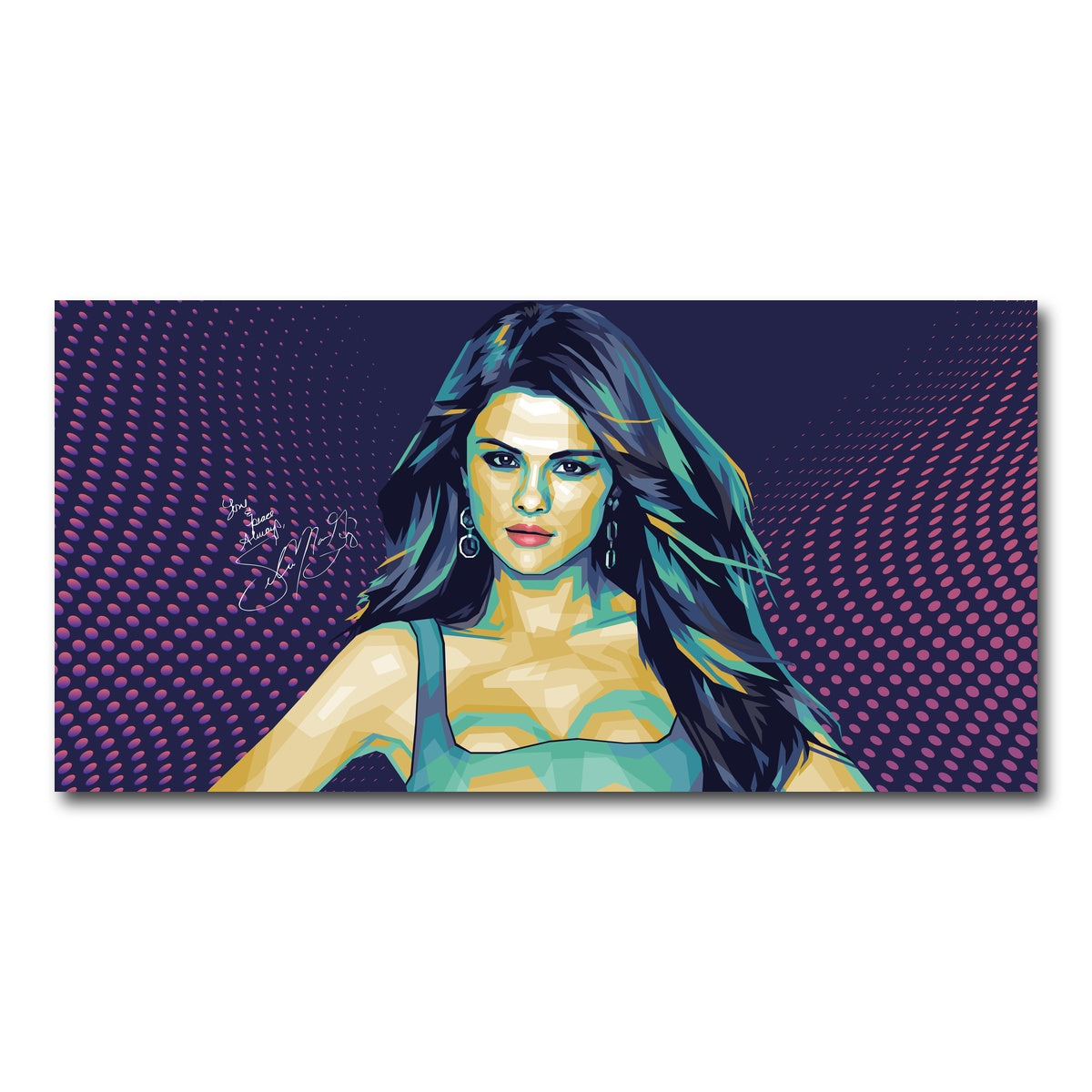 AUTO-MOCKUP WHITE | Selena Signature | 1 Piece | Gallery Wrap Canvas | group=2x1
