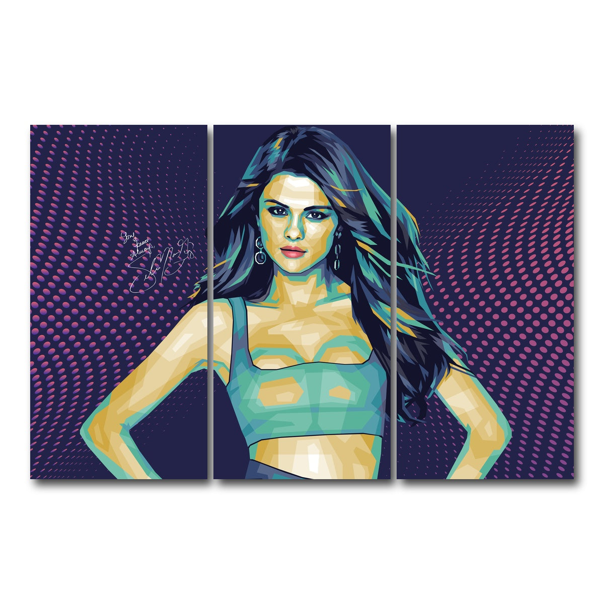 AUTO-MOCKUP WHITE | Selena Signature | 3 Piece | Gallery Wrap Canvas | group=12x24