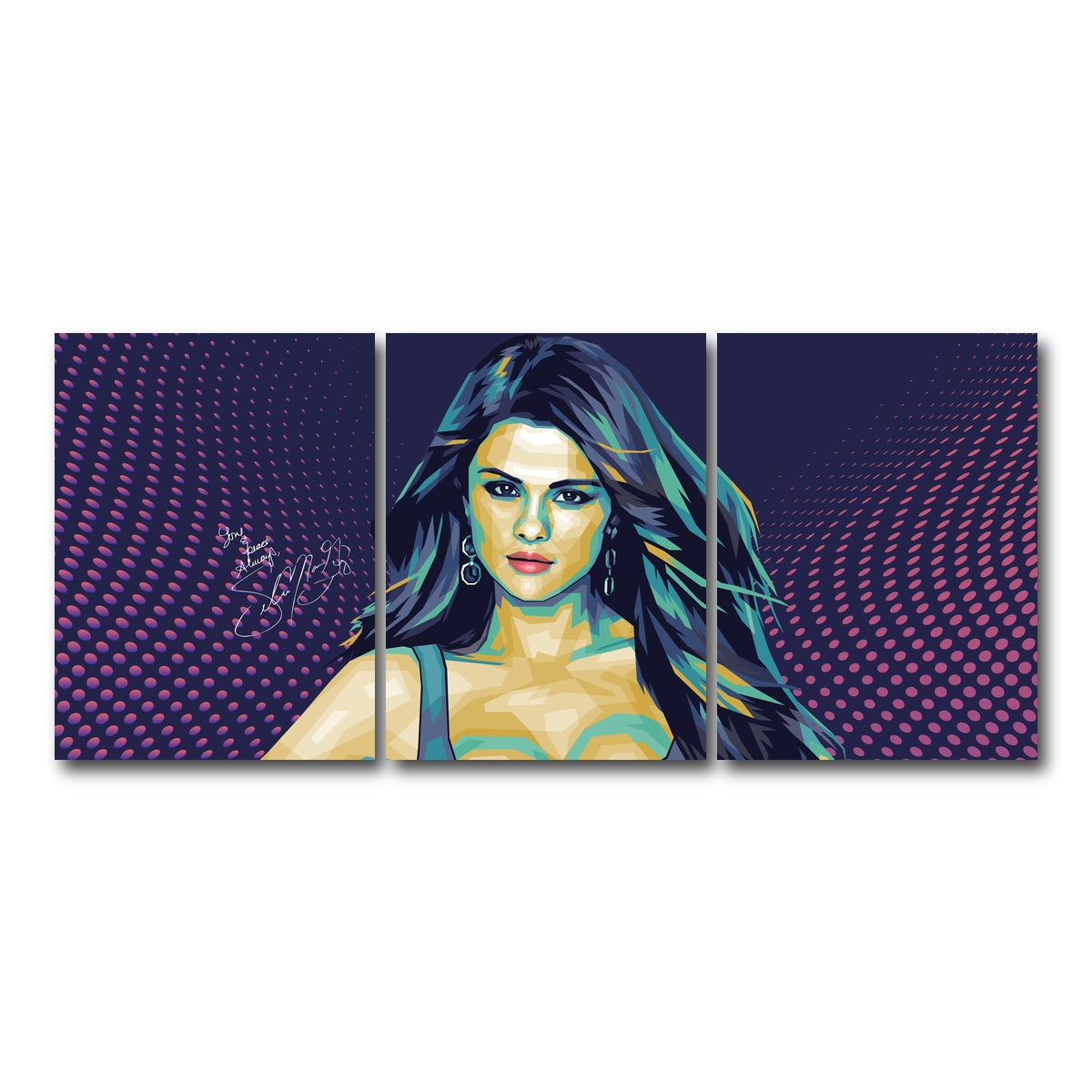 AUTO-MOCKUP WHITE | Selena Signature | 3 Piece | Gallery Wrap Canvas | group=18x24