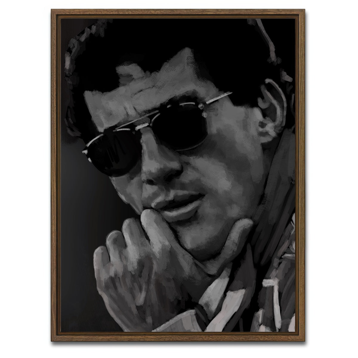 AUTO-MOCKUP WHITE | Senna | 1 Piece | Walnut Framed Canvas | group=3x4
