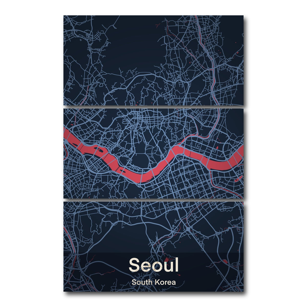 AUTO-MOCKUP WHITE | Seoul | 3 Piece | Gallery Wrap Canvas | group=12x24_stacked