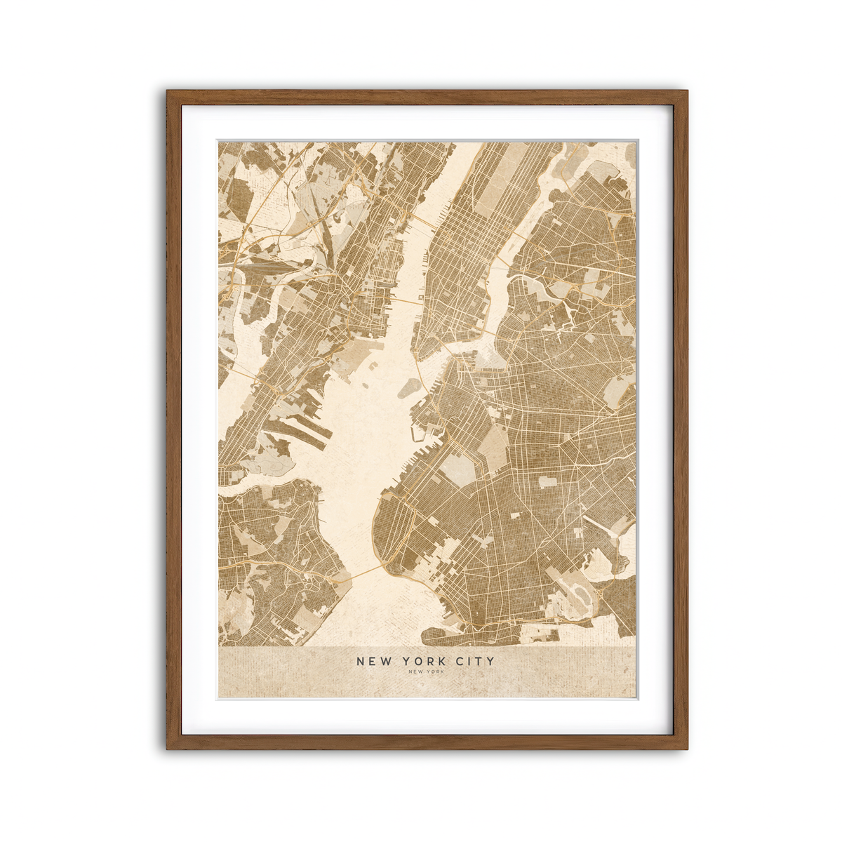 Framed Print 3x4 Walnut