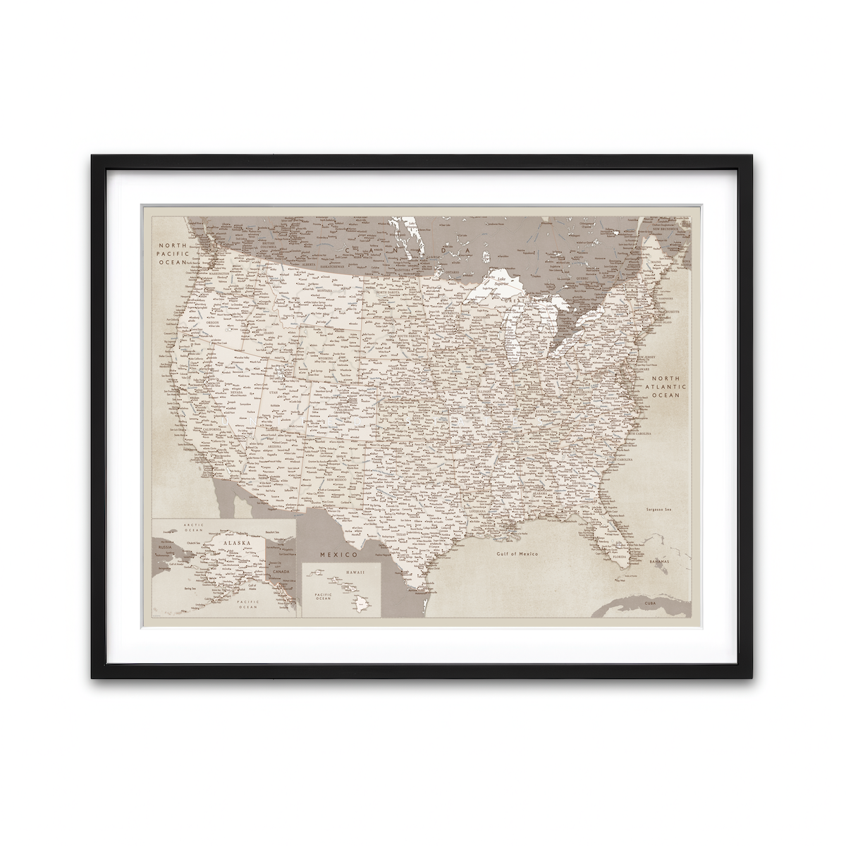 Framed Print 4x3 Black