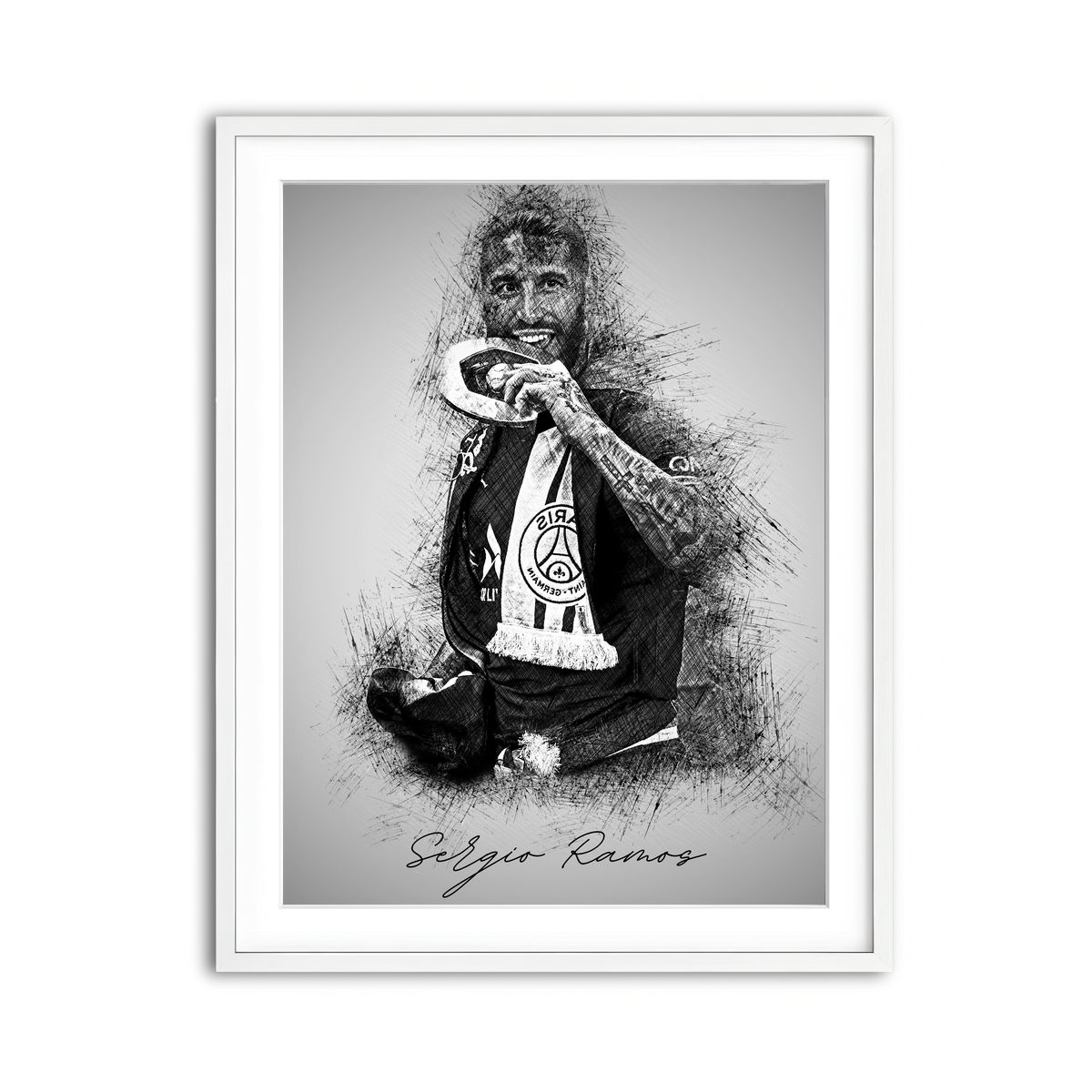 Framed Print 3x4 White