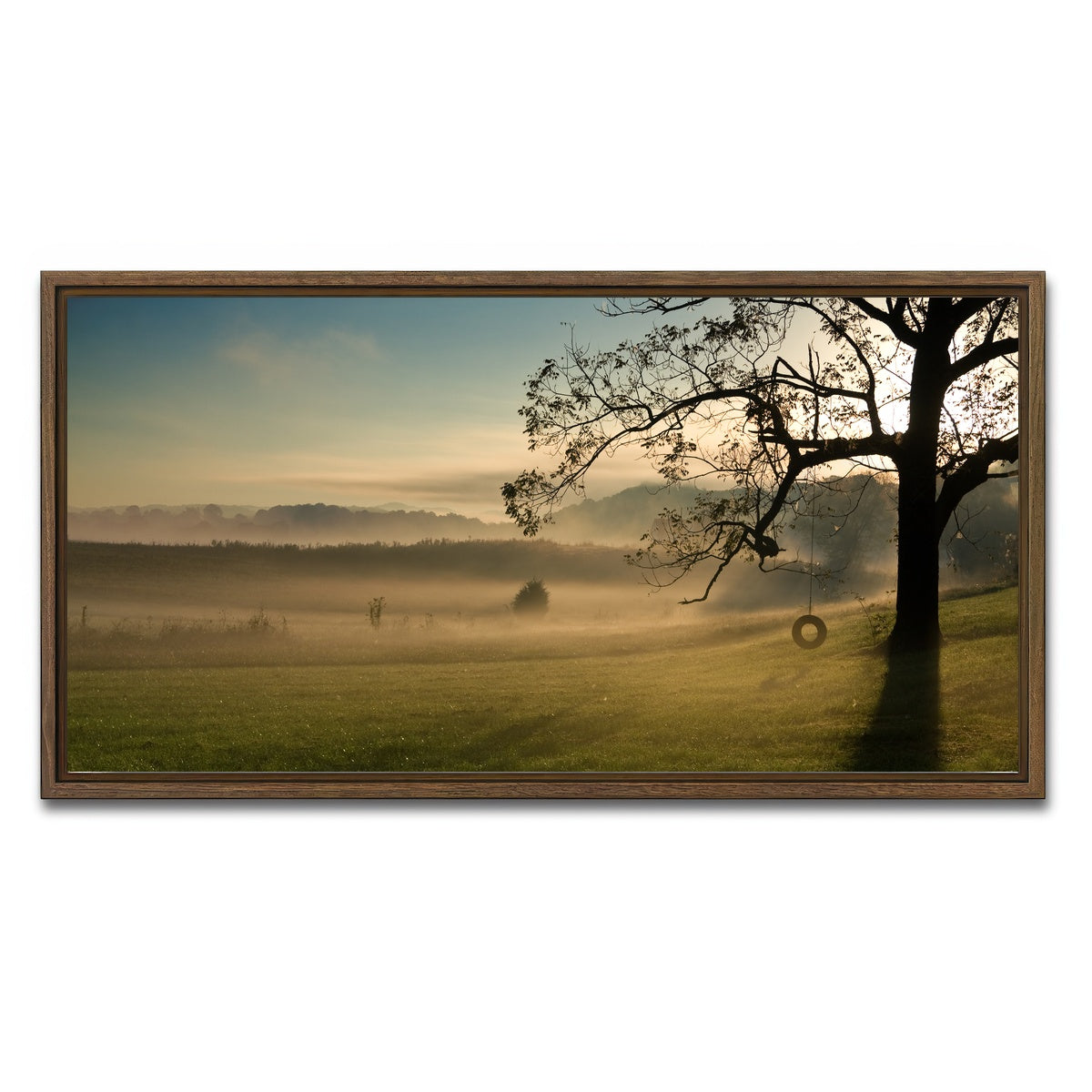 AUTO-MOCKUP WHITE | Seven Islands Wildlife Refuge | 1 Piece | Walnut Framed Canvas | group=2x1