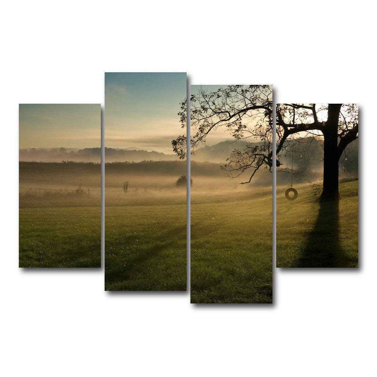 AUTO-MOCKUP WHITE | Seven Islands Wildlife Refuge | 4 Piece | Gallery Wrap Canvas | group=4_short