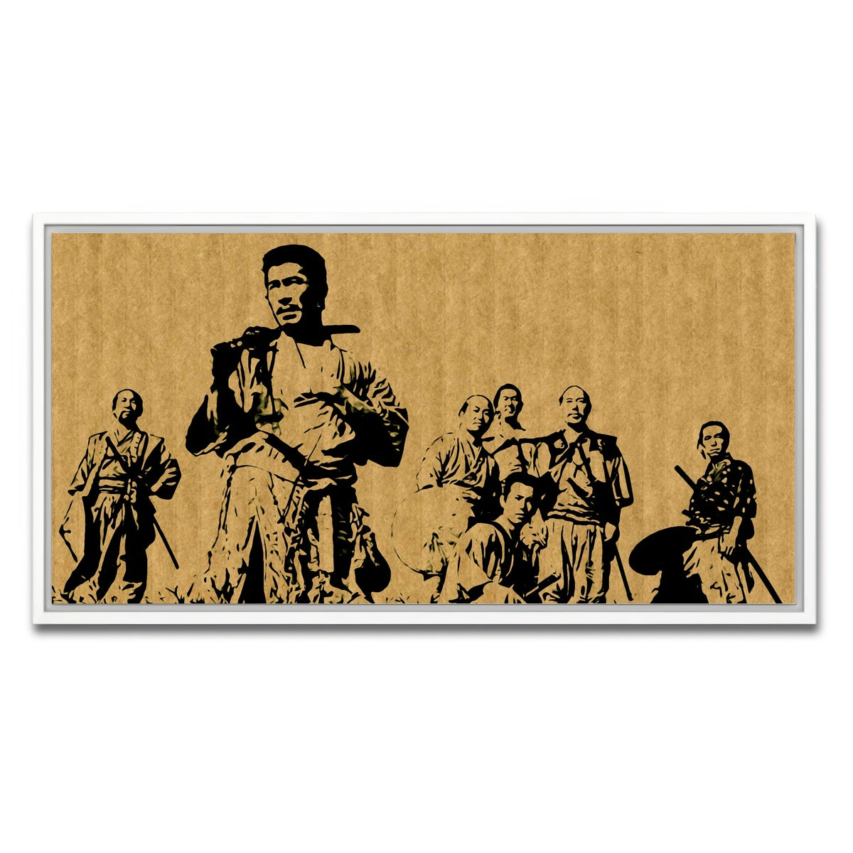 AUTO-MOCKUP WHITE | Seven Samurai | 1 Piece | White Framed Canvas | group=2x1