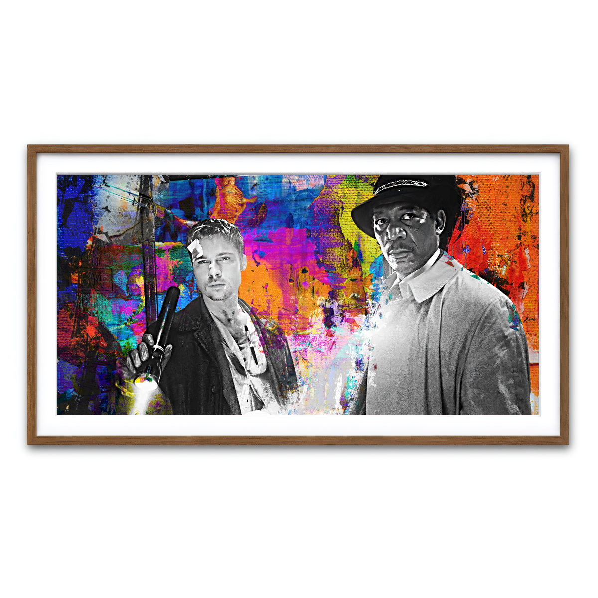 Framed Print 2x1 Walnut