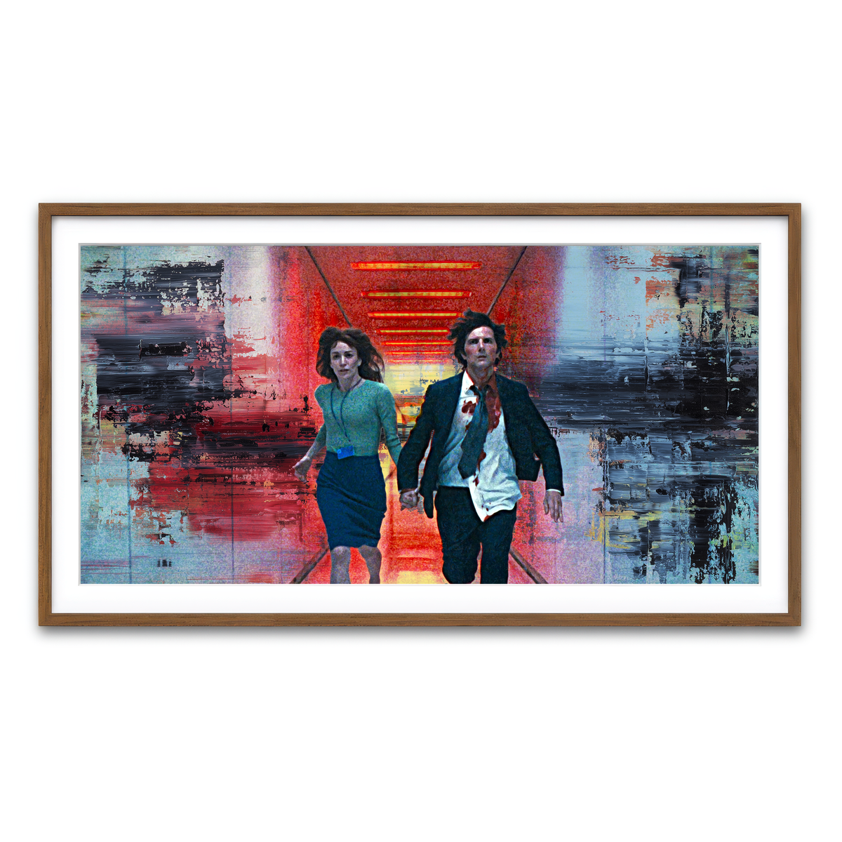 Framed Print 2x1 Walnut