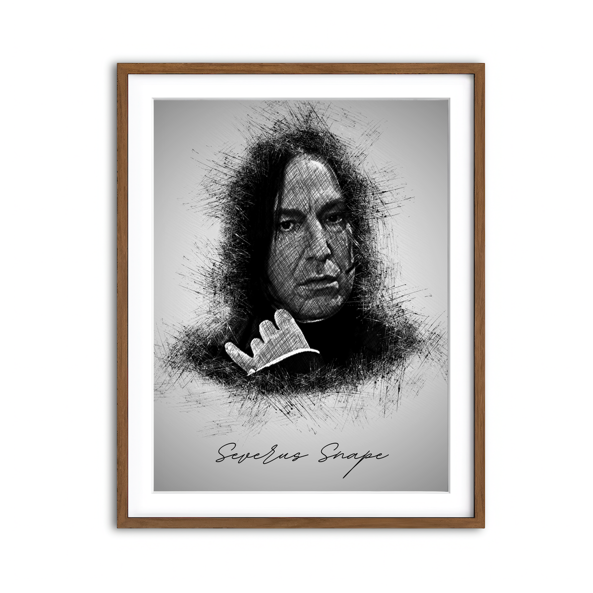 Framed Print 3x4 Walnut