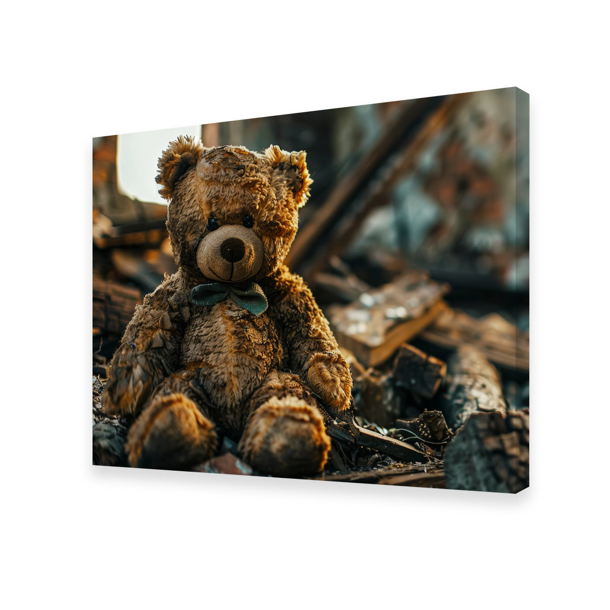 Shabby Teddy Bear Wall Art