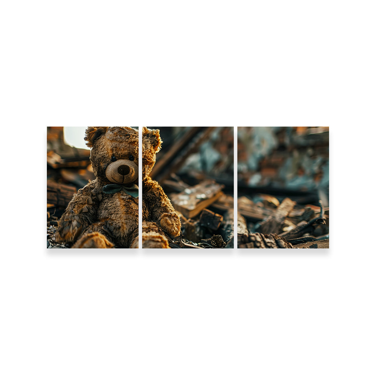 Shabby Teddy Bear Wall Art