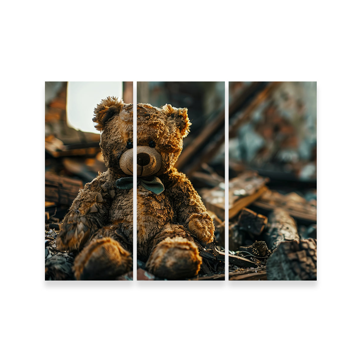 Shabby Teddy Bear Wall Art