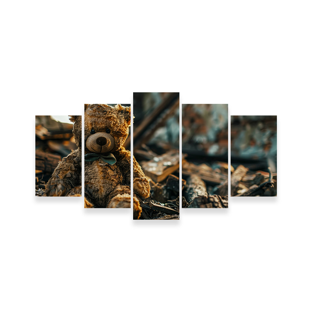 Shabby Teddy Bear Wall Art