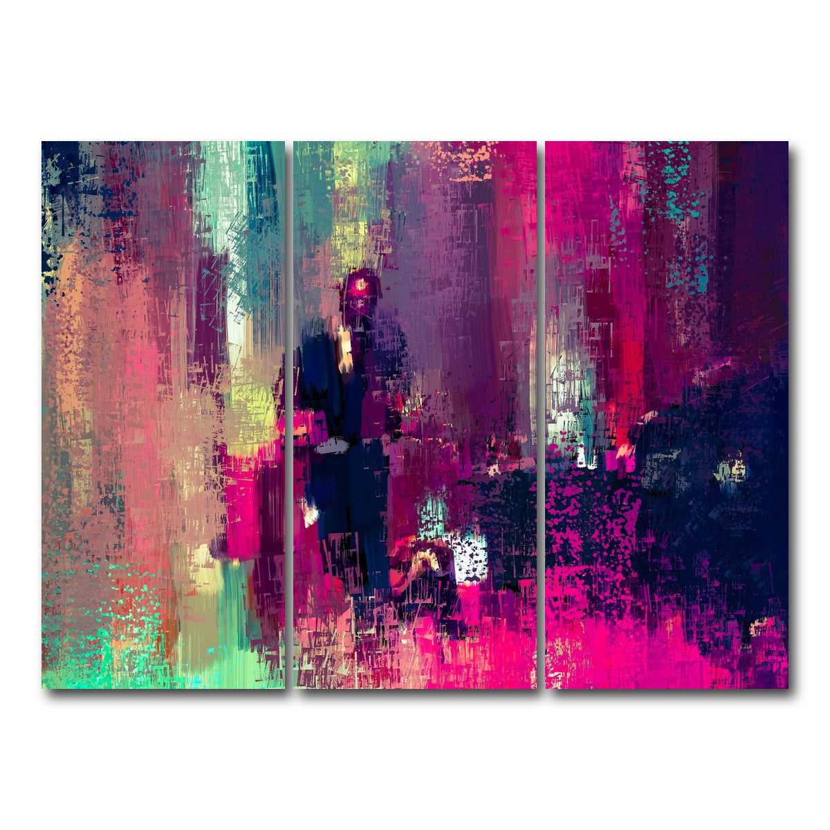 AUTO-MOCKUP WHITE | Shades of John Wick | 3 Piece | Gallery Wrap Canvas | group=8x18