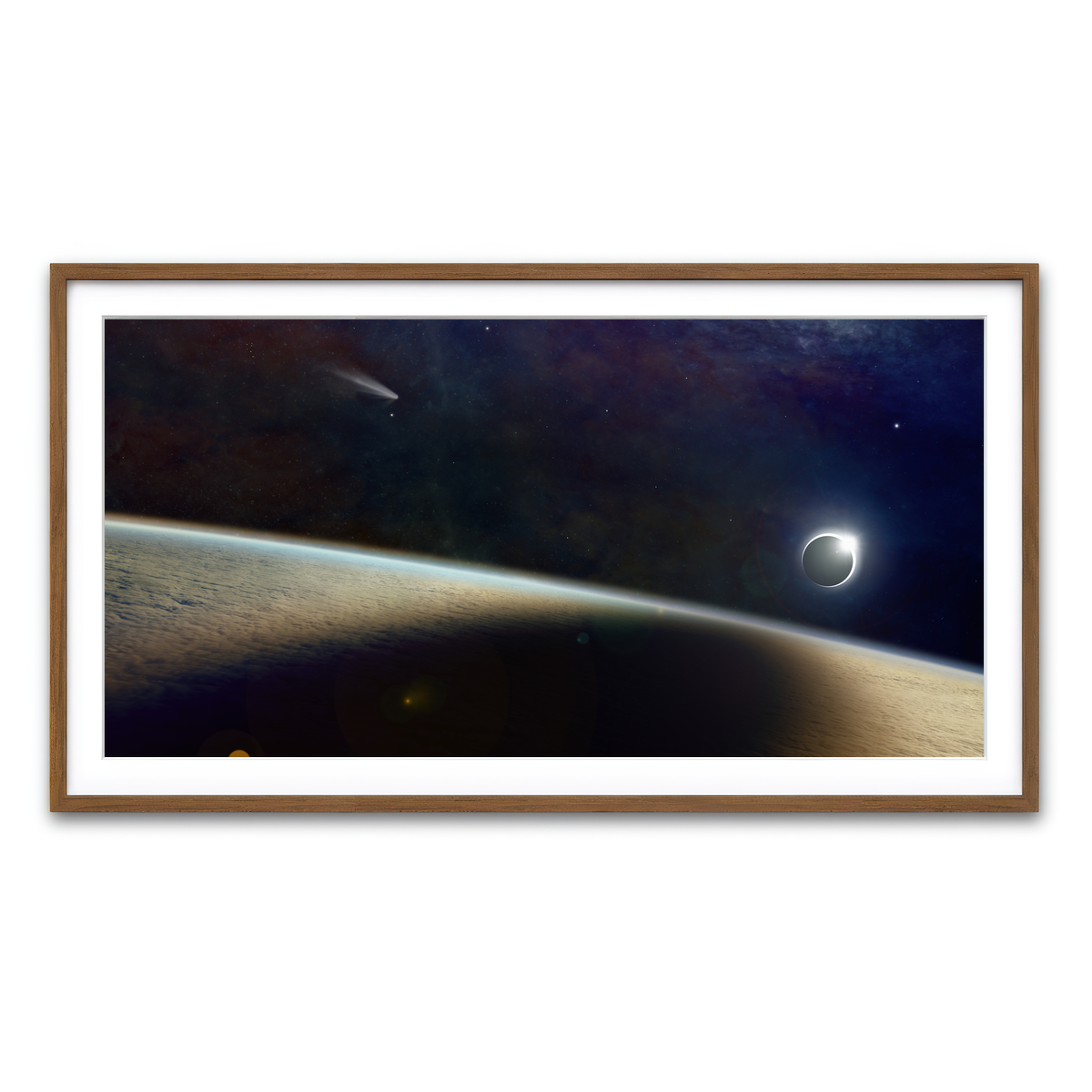 Framed Print 2x1 Walnut