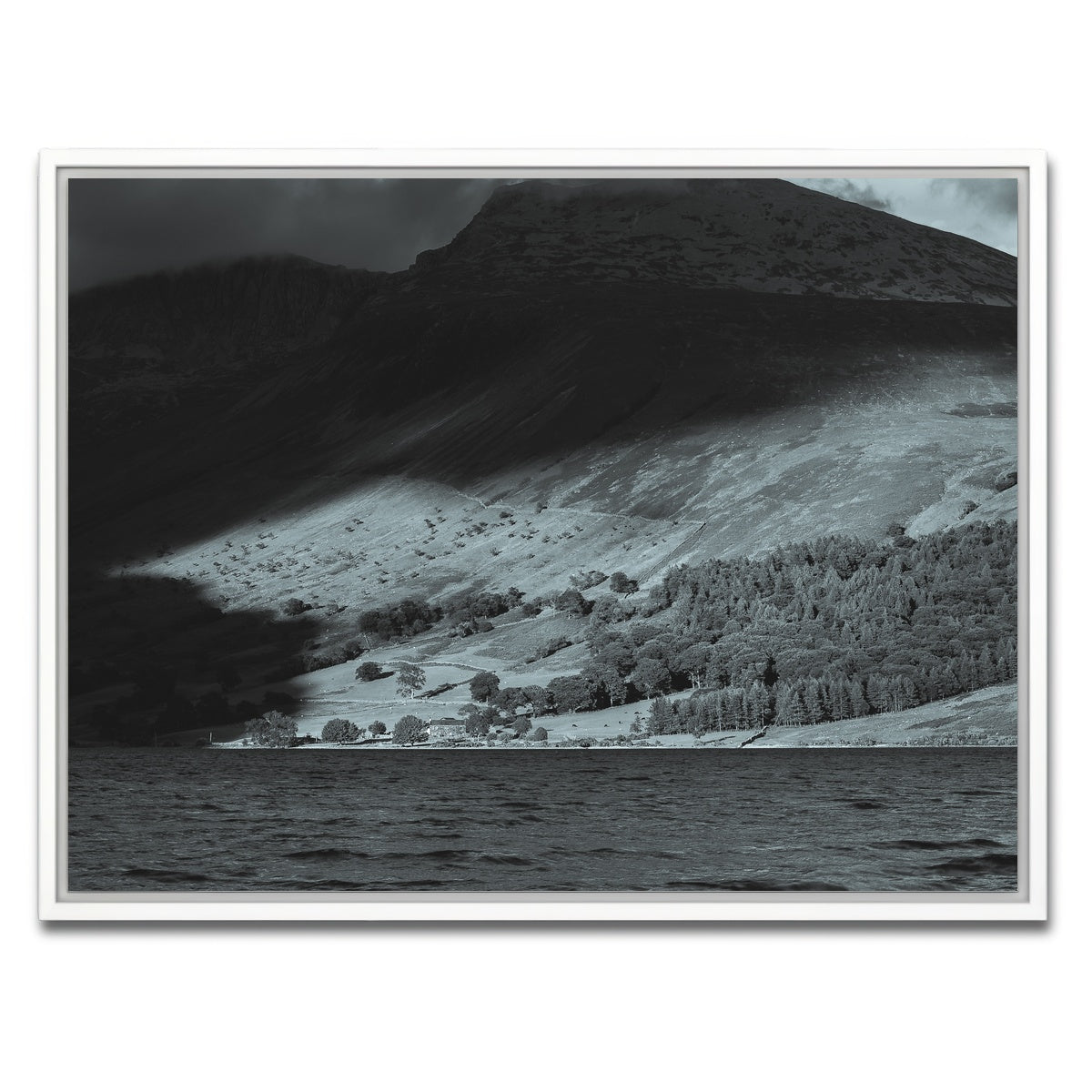 AUTO-MOCKUP WHITE | Shadow on the Mountain | 1 Piece | White Framed Canvas | group=4x3