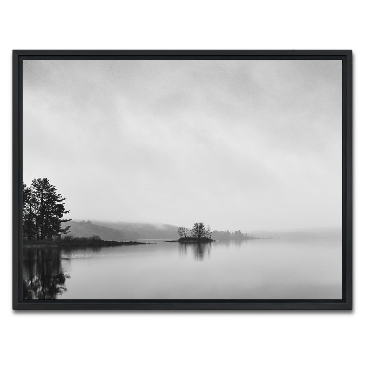 AUTO-MOCKUP WHITE | Shahola Lake | 1 Piece | Black Framed Canvas | group=4x3