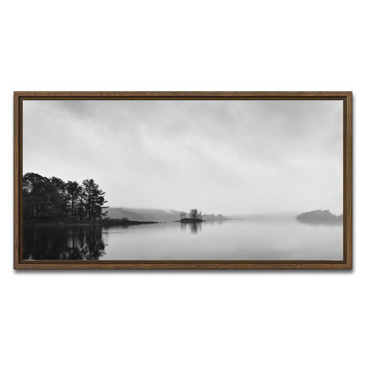 AUTO-MOCKUP WHITE | Shahola Lake | 1 Piece | Walnut Framed Canvas | group=2x1