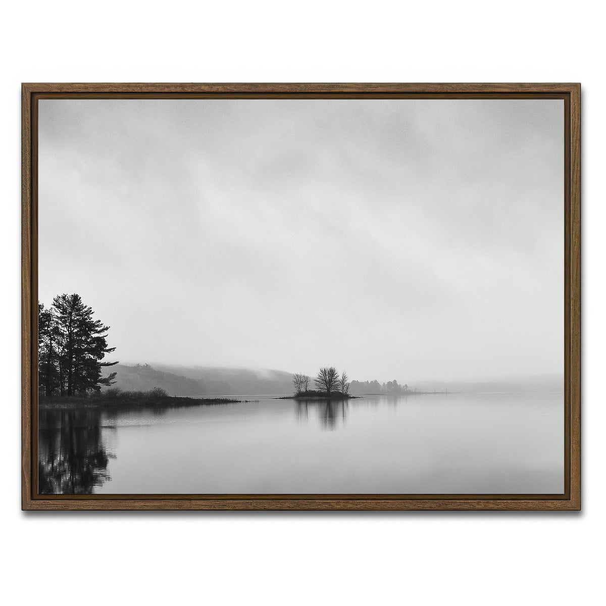 AUTO-MOCKUP WHITE | Shahola Lake | 1 Piece | Walnut Framed Canvas | group=4x3