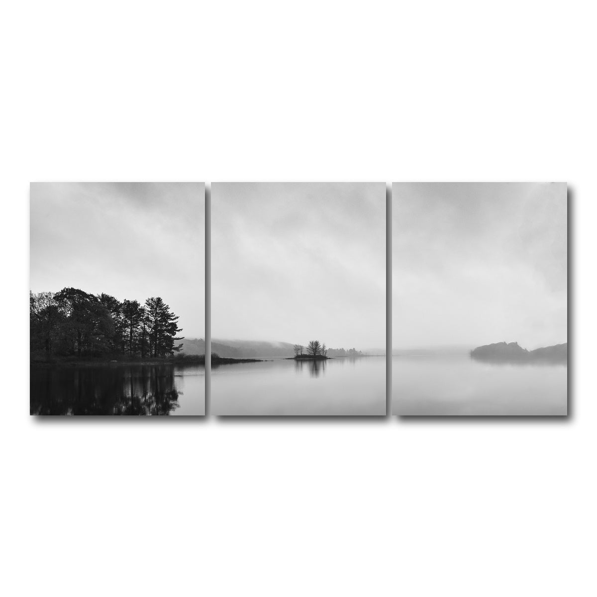 AUTO-MOCKUP WHITE | Shahola Lake | 3 Piece | Gallery Wrap Canvas | group=18x24