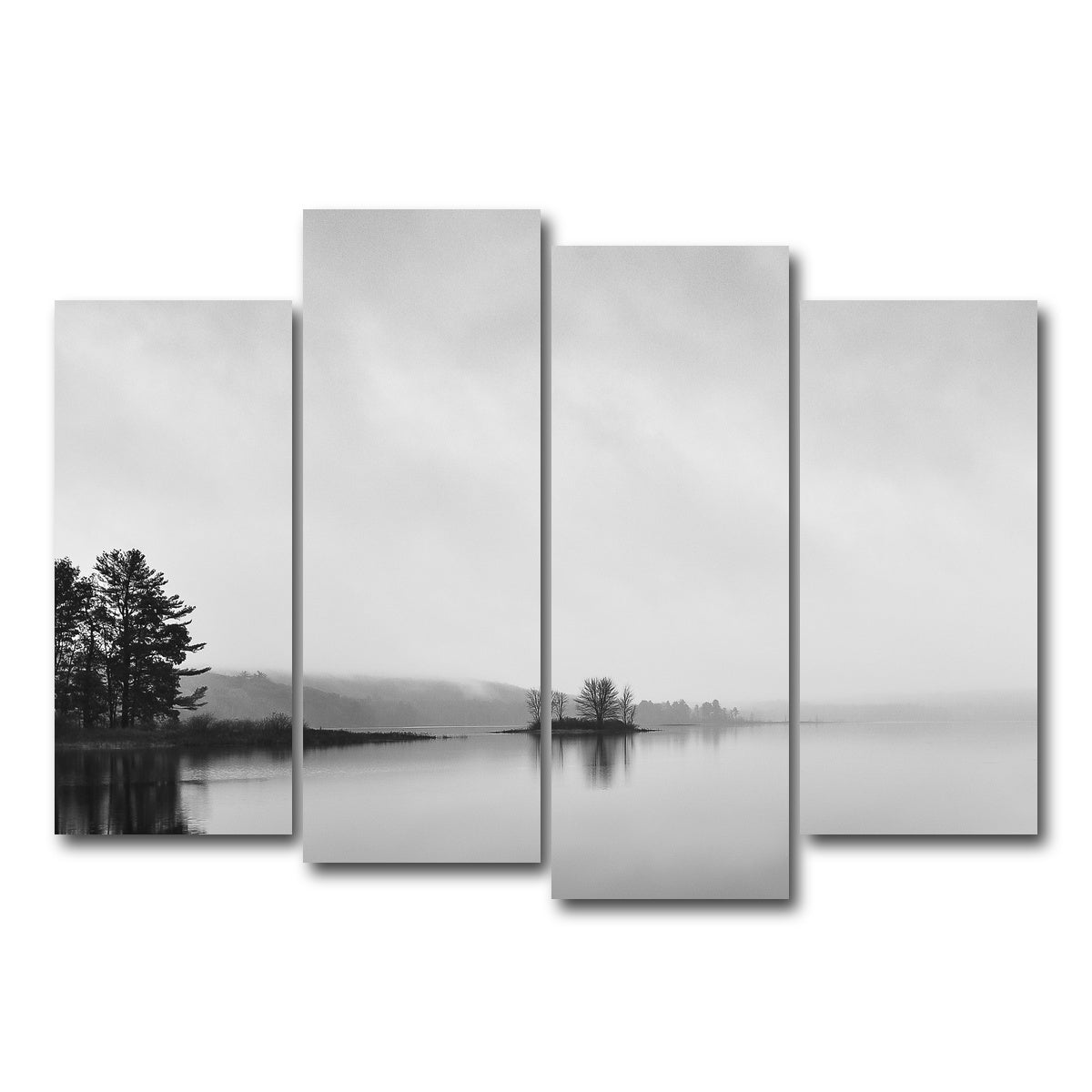AUTO-MOCKUP WHITE | Shahola Lake | 4 Piece | Gallery Wrap Canvas | group=4_normal