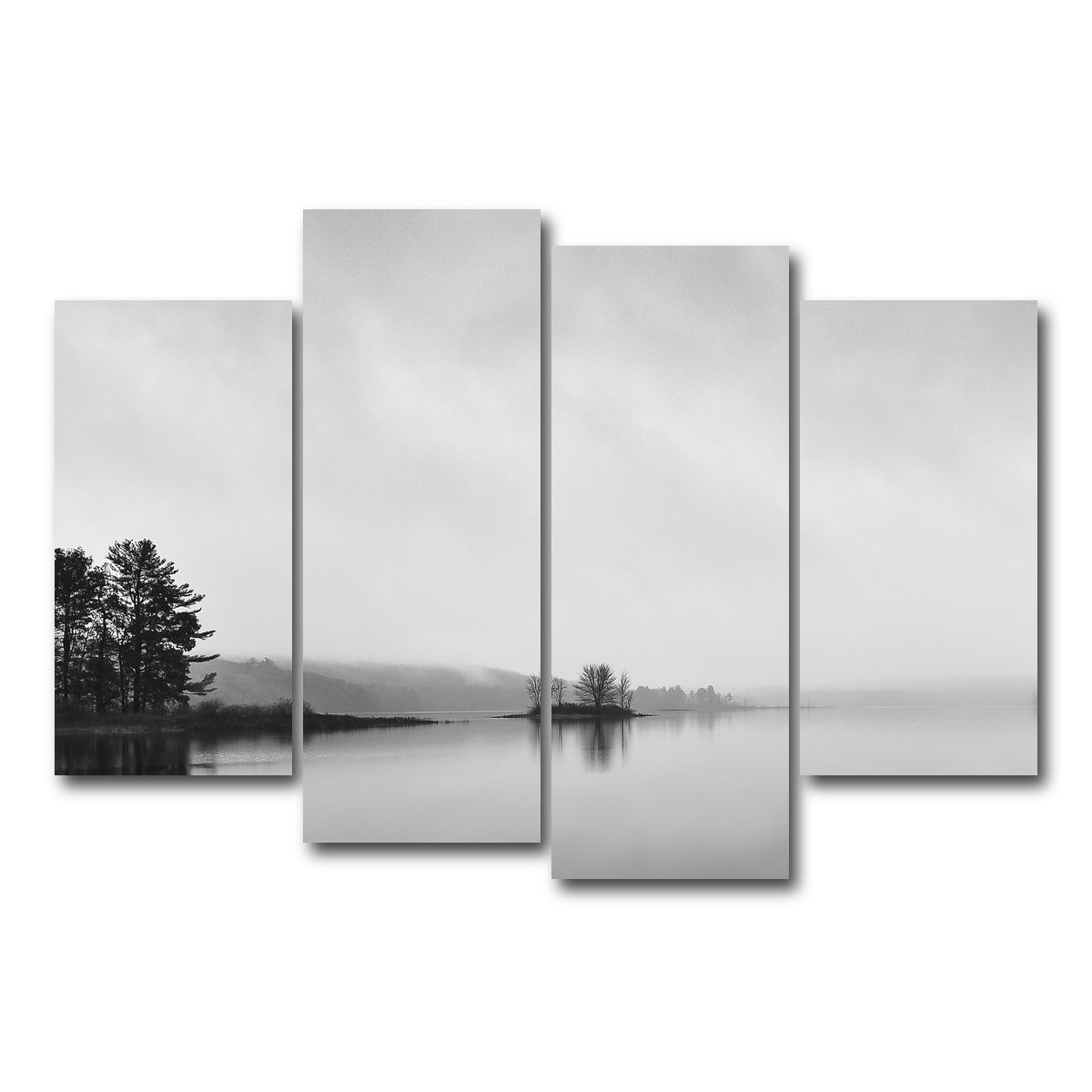 AUTO-MOCKUP WHITE | Shahola Lake | 4 Piece | Gallery Wrap Canvas | group=4_short