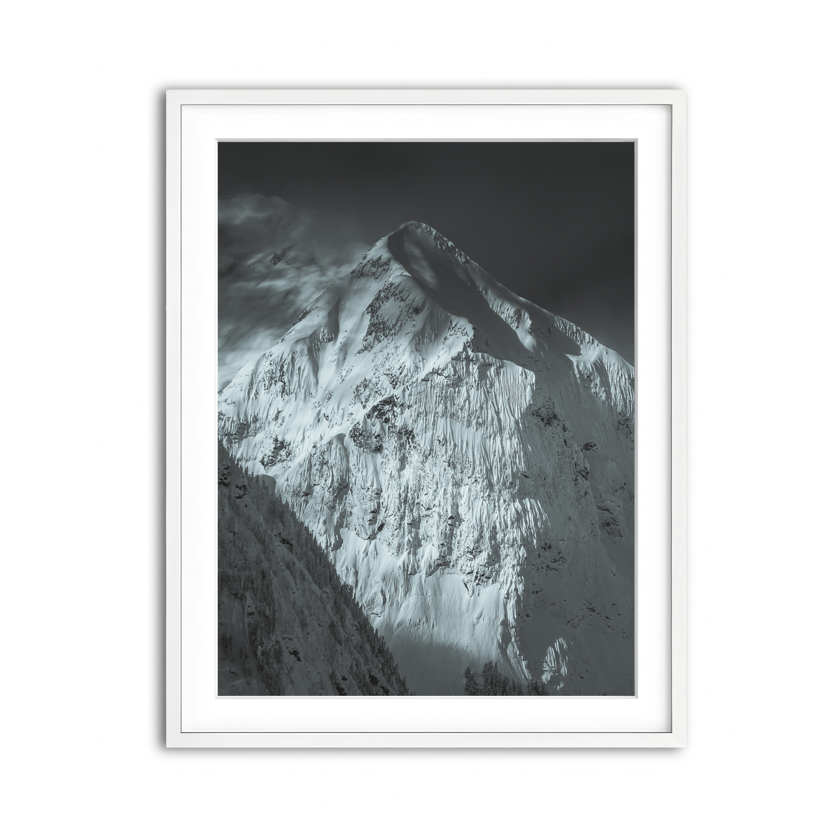 Framed Print 3x4 White