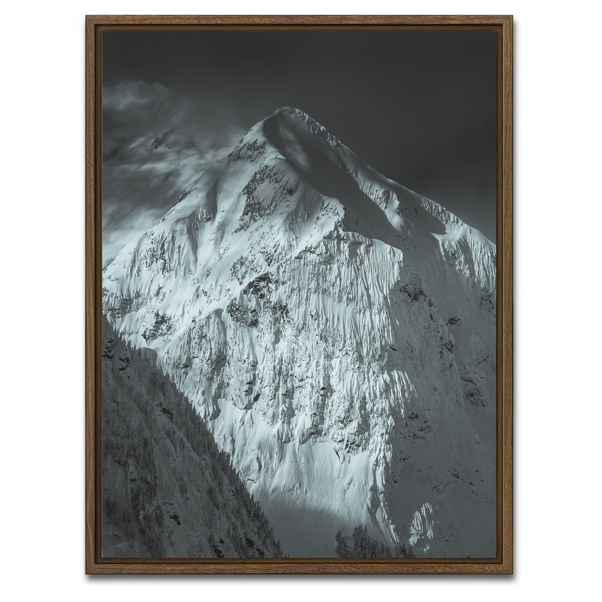 AUTO-MOCKUP WHITE | Shames Backcountry | 1 Piece | Walnut Framed Canvas | group=3x4