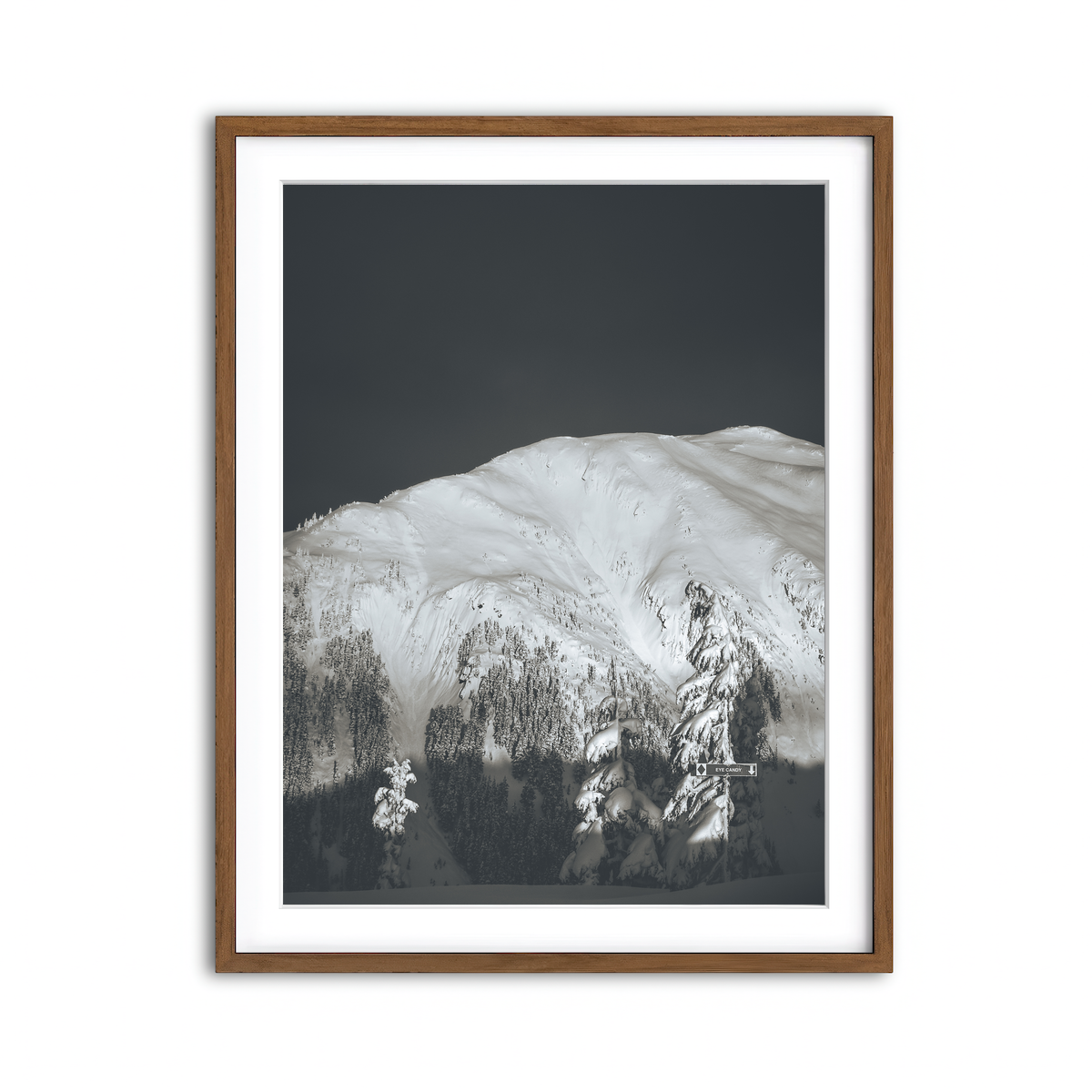 Framed Print 3x4 Walnut