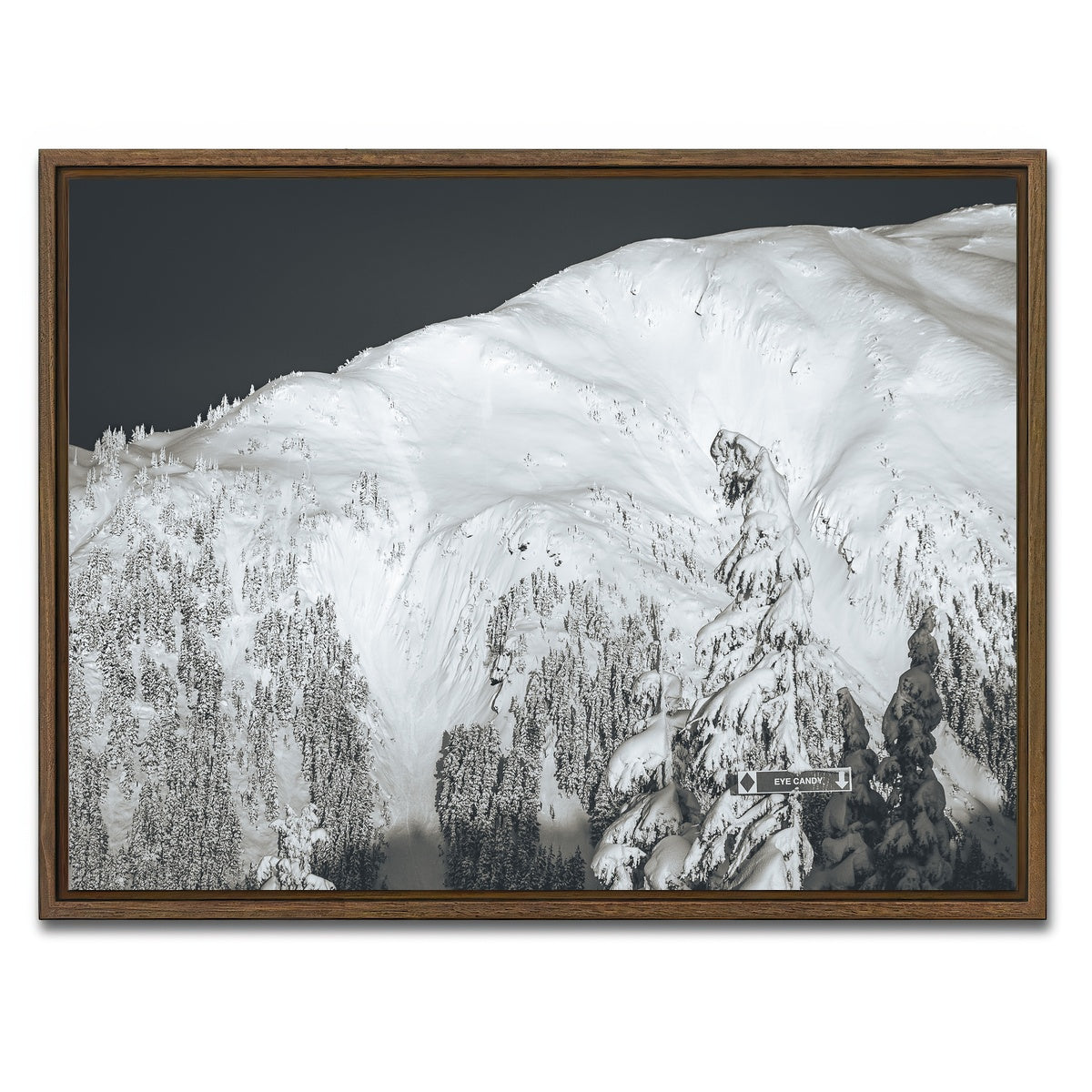 AUTO-MOCKUP WHITE | Shames Mountain 2 | 1 Piece | Walnut Framed Canvas | group=4x3